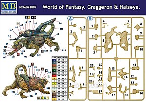 World of Fantasy. Graggeron & Halseya 1:24 Master Box 24007