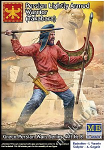 Greco-Persian Wars Series. Kit № 8. Persian Lightly Armed Warrior (Takabara) 1/32 Master Box 32021