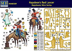 Napoleon's Red Lancer, Napoleonic Wars Series 1/32 Master Box 3209