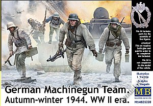 German Machinegun Team. Autumn-winter 1944. WWII 1/35 Master Box 35220