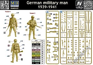 "German military man, 1939-1941" WWII 1/35 Master Box 35227