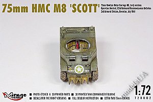 75mm HMC M8 "SCOTT" Early Versions 1:72 Mirage 720002