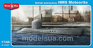 HMS Meteorite (U-1407) Royal Navy Submarine 1:144 MikroMir 144-007