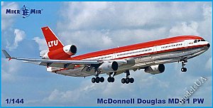 McDonnell Douglas MD-11 LTU airlines w/ Pratt & Whitney engines 1:144 Mikromir 144-036