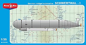 Schwertwal-I german midget submarine WWII 1:35 MikroMir 35-016
