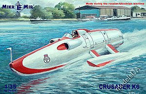 Crusader K6 jet powered WSR boat 1:35 Mikromir 35-029