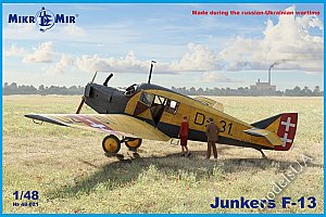 Junkers F13 first all-metal transport aircraft 1/48 Mikromir 48-021