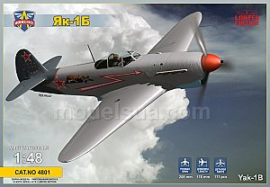 Yakovlev Yak-1B WWII fighter 1/48 ModelSvit 4801