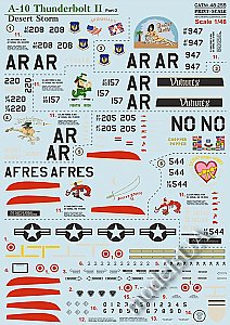 Fairchild Republic A-10 Thunderbolt II Part 2 1/48 PRINT SCALE 48255