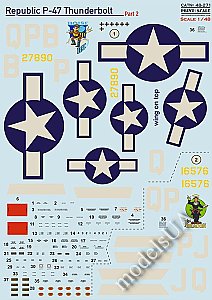 Republic P-47 Thunderbolt (Part 2) 1:48 Print Scale 48271