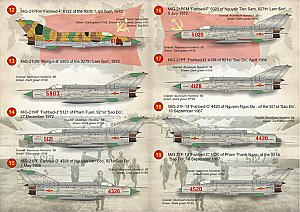 North Vietnamese MIGs of the Vietnam War 1/72 Print Scale 72116