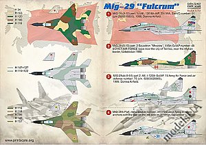 MiG-29 Fulcrum 1:72 Print Scale 72407