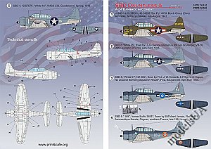 Douglas SBD Dauntless & A-24 Banshee in combat Part 2 1:72 Print Scale 72412