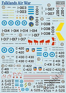 Falklands Air War. Argentina 1/72 PRINT SCALE PrS72443