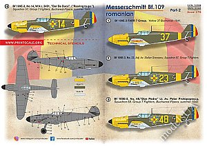 Messerschmitt Bf.109 Romanian Air Force (Part 2) 1/72 PRINT SCALE 72508