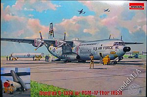Douglas C-133 w/ PGM-17 Thor IRBM 1:144 Roden 336