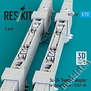 Su-24 "Fencer" adapter for Storm Shadow / SCALP-EG (2 pcs) (3D Printed) 1/72 ResKit RS72-0587