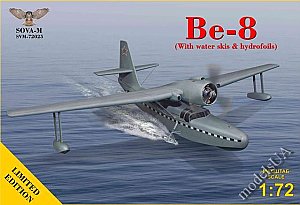 Beriev Be-8 Mole (w/ water skis & hydrofoils) amphibian aircraft  1:72 SOVA Models 72025