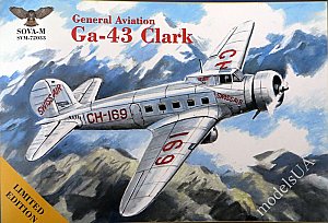 General Aviation GA-43 Clark Swissair 1:72 SOVA Models 72033