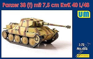 Panzer 38 (t) mit 7.5 cm KwK 40L/48 1:72 UM486