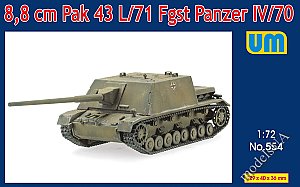 8,8cm Pak 43 L/71 Fgst |Panzer IV /70 1/72 UM UM554