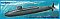 SSBN-608 Ethan Allen US balistic nuclear submarine 1:350 MikroMir 350-042